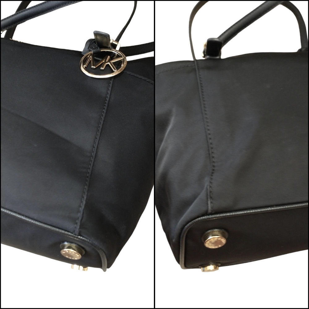 Michael Kors Bedford Black Nylon East Women's Shoulder Bag - Picture 10 of 15